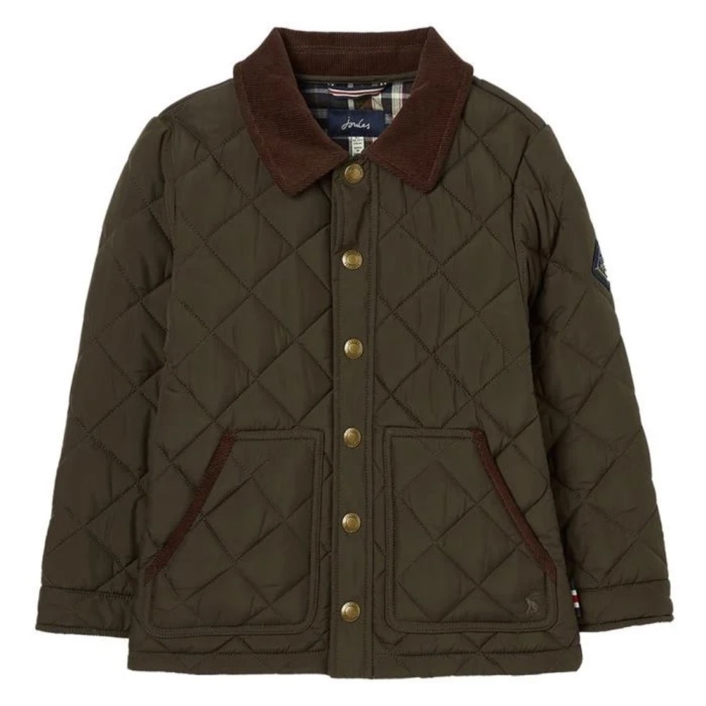 POLO Ralph Lauren! Joules boy’s Ambrose Quilted Jacket  Olive green Sz L (14-16)